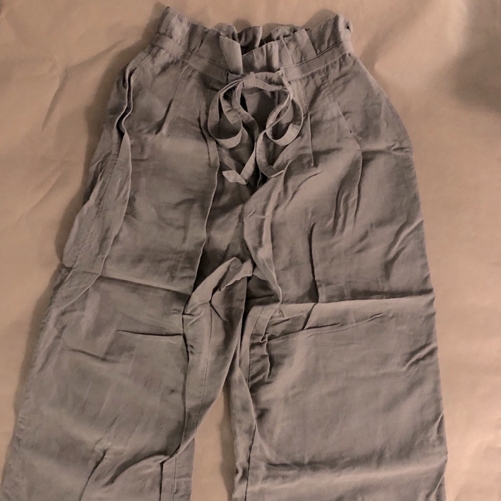 Club Monaco high waisted olive wide leg pants